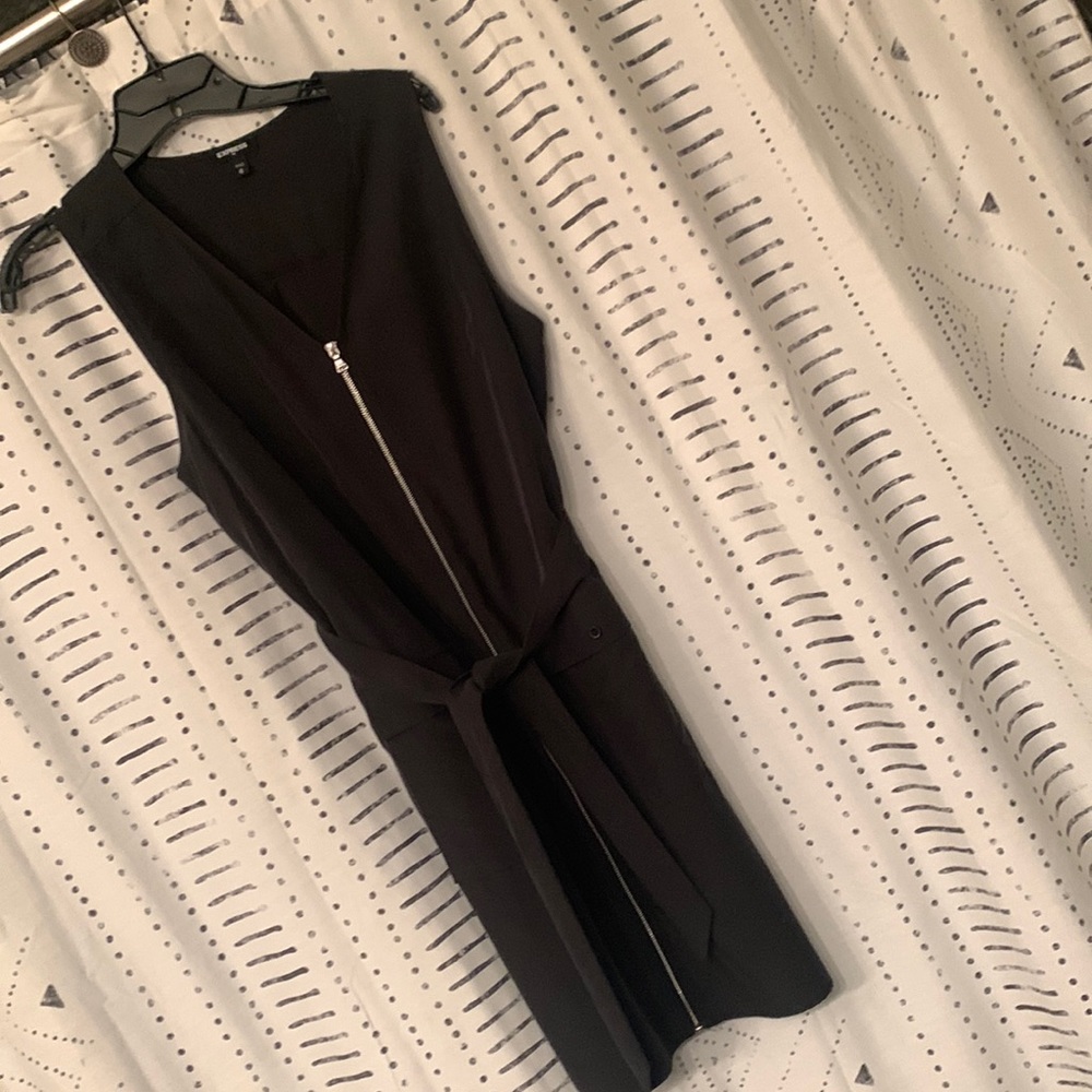 Express satin tie dress